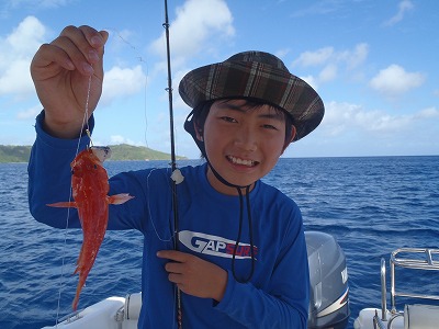 西表島の釣りでミーバイを釣る