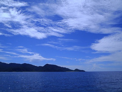 すっきり晴れた午後の西表島