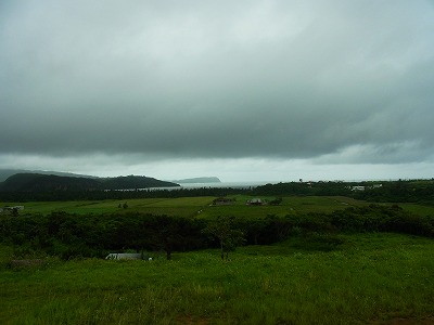台風前の西表島